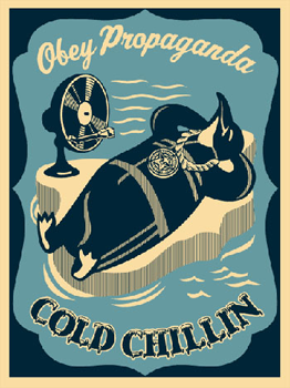 Cold Chillin Blue - Shepard Fairey